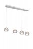 Lampa wisząca LED nowoczesna szklane klosze półokrągłe designerska ściemnialna FLYNT 331610406 Trio 